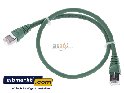 View up front Telegrtner L00000A0073 RJ45 8(8) Patch cord 6A (IEC) 0,5m
