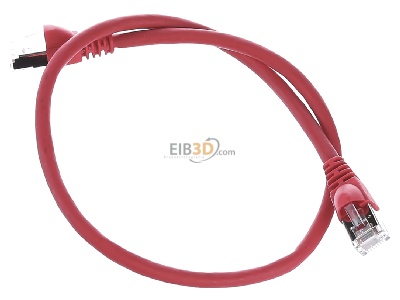 Ansicht oben vorne Telegrtner L00000A0074 Patchkabel S/FTP 6A rt 0,5m 1x180Grd 