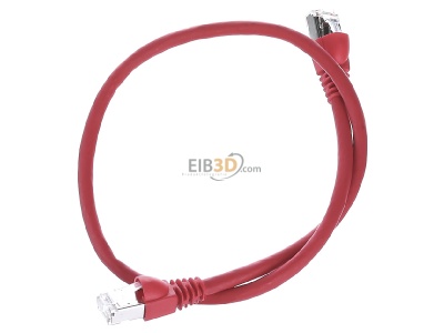 Ansicht oben rechts Telegrtner L00000A0074 Patchkabel S/FTP 6A rt 0,5m 1x180Grd 