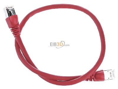 Ansicht oben hinten Telegrtner L00000A0074 Patchkabel S/FTP 6A rt 0,5m 1x180Grd 