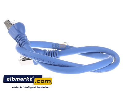 View on the right Telegrtner L00000A0075 RJ45 8(8) Patch cord 6A (IEC) 0,5m
