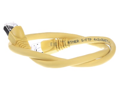 Ansicht rechts Telegrtner L00000A0076 Patchkabel S/FTP 6A ge 0,5m 