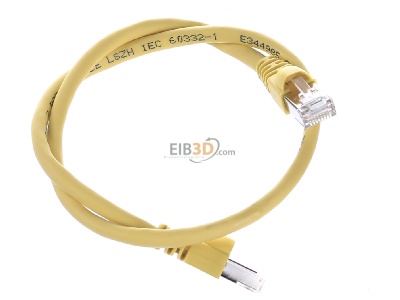 Ansicht oben links Telegrtner L00000A0076 Patchkabel S/FTP 6A ge 0,5m 