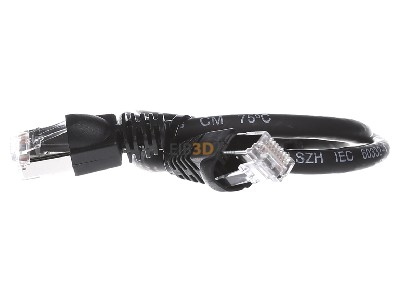 Front view Telegrtner L00000A0077 RJ45 8(8) Patch cord 6A (IEC) 0,5m 
