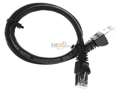 View top left Telegrtner L00000A0077 RJ45 8(8) Patch cord 6A (IEC) 0,5m 
