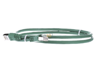 Frontansicht Telegrtner L00000A0082 Patchkabel S/FTP 6A gn 1,0m 1x180Grd 