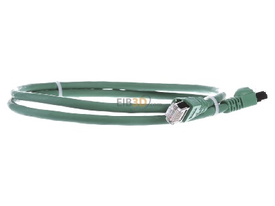 Ansicht links Telegrtner L00000A0082 Patchkabel S/FTP 6A gn 1,0m 1x180Grd 
