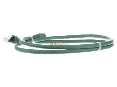 Ansicht rechts Telegrtner L00000A0082 Patchkabel S/FTP 6A gn 1,0m 1x180Grd 