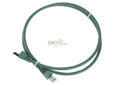 Ansicht oben vorne Telegrtner L00000A0082 Patchkabel S/FTP 6A gn 1,0m 1x180Grd 