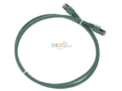 Ansicht oben hinten Telegrtner L00000A0082 Patchkabel S/FTP 6A gn 1,0m 1x180Grd 