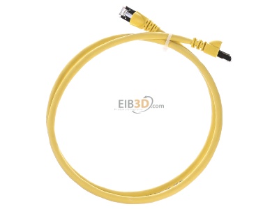 Ansicht oben hinten Telegrtner L00000A0085 Patchkabel S/FTP 6A ge 1,0m 