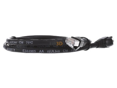 View on the left Telegrtner L00000A0086 RJ45 8(8) Patch cord 6A (IEC) 1m 
