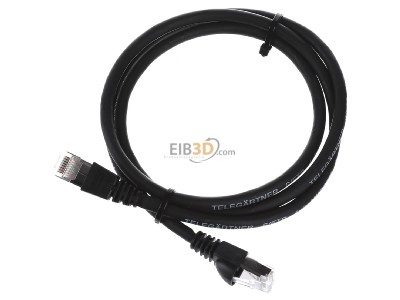 View up front Telegrtner L00000A0086 RJ45 8(8) Patch cord 6A (IEC) 1m 
