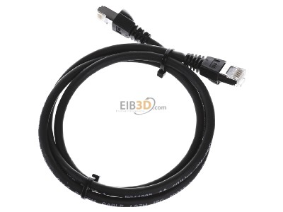 Top rear view Telegrtner L00000A0086 RJ45 8(8) Patch cord 6A (IEC) 1m 
