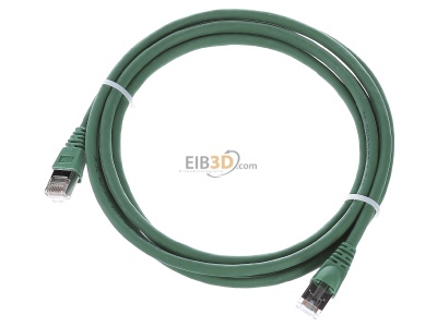 Ansicht oben vorne Telegrtner L00001A0085 Patchkabel S/FTP 6A gn 2,0m 1x180 