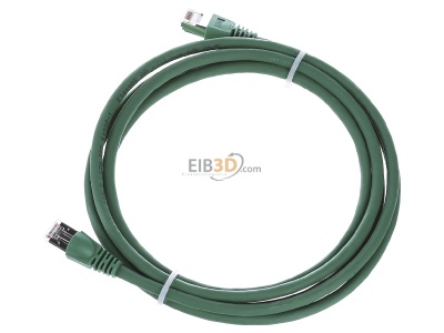 Ansicht oben rechts Telegrtner L00001A0085 Patchkabel S/FTP 6A gn 2,0m 1x180 
