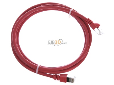 View top left Telegrtner L00001A0086 RJ45 8(8) Patch cord 6A (IEC) 2m 
