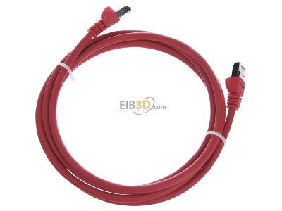 Top rear view Telegrtner L00001A0086 RJ45 8(8) Patch cord 6A (IEC) 2m 
