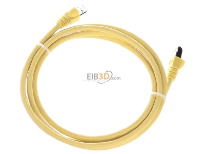 Ansicht oben hinten Telegrtner L00001A0088 Patchkabel S/FTP 6A ge 2,0m 1x180 