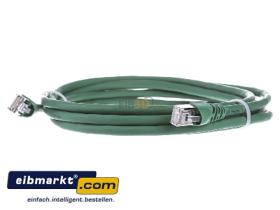 Frontansicht Telegrtner L00002A0113 Patchkabel S/FTP 6A gn 3,0m 1x180Grd 