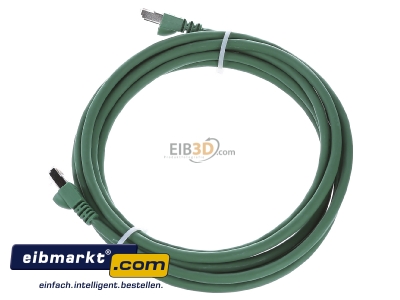 Ansicht oben rechts Telegrtner L00002A0113 Patchkabel S/FTP 6A gn 3,0m 1x180Grd 