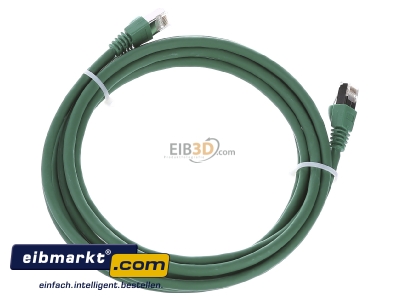 Ansicht oben hinten Telegrtner L00002A0113 Patchkabel S/FTP 6A gn 3,0m 1x180Grd 