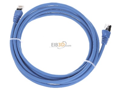 Top rear view Telegrtner L00002A0115 RJ45 8(8) Patch cord 6A (IEC) 3m 
