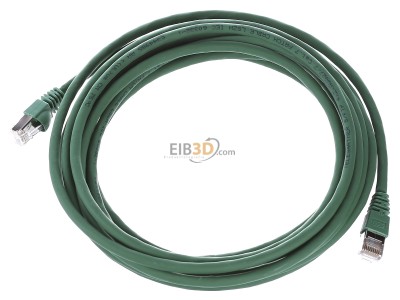 Ansicht oben vorne Telegrtner L00003A0056 Patchkabel S/FTP 6A gn 5,0m 