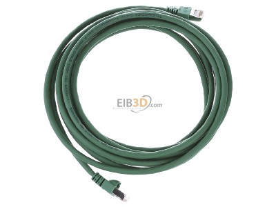 Ansicht oben links Telegrtner L00003A0056 Patchkabel S/FTP 6A gn 5,0m 