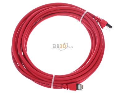 Ansicht oben links Telegrtner L00003A0057 Patchkabel S/FTP 6A rt 5,0m 