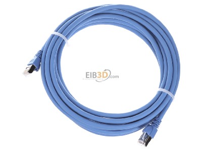 Ansicht oben vorne Telegrtner L00003A0058 Patchkabel S/FTP 6A bl 5,0m 