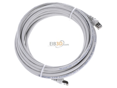 Ansicht oben links Telegrtner L00004A0054 Patchkabel S/FTP 6A gr 7,5m 1x180Grd 