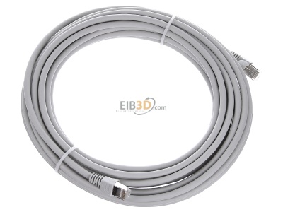 Ansicht oben links Telegrtner L00005A0027 Patchkabel S/FTP 6A gr 10,0m 1x180Grd 