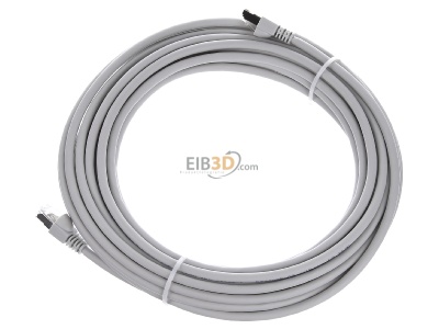 Ansicht oben rechts Telegrtner L00005A0027 Patchkabel S/FTP 6A gr 10,0m 1x180Grd 