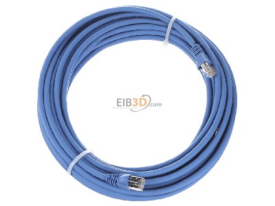 Ansicht oben links Telegrtner L00005A0030 Patchkabel S/FTP 6A bl 10,0m 