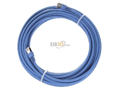 Ansicht oben rechts Telegrtner L00005A0030 Patchkabel S/FTP 6A bl 10,0m 