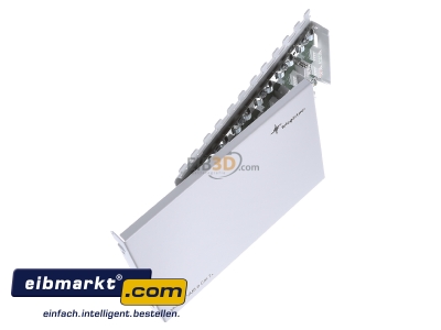 Ansicht oben links Telegrtner J00060A0071 Kabelverbinder Multi 6x Cat.7, AP, RAL7035 