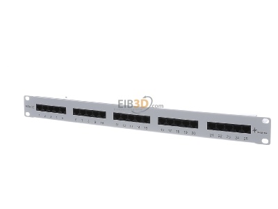 Front view Telegrtner MPPISDN 25-H kurz Patch panel copper 
