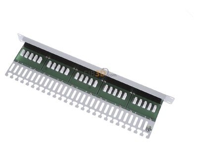 Top rear view Telegrtner MPPISDN 25-H kurz Patch panel copper 
