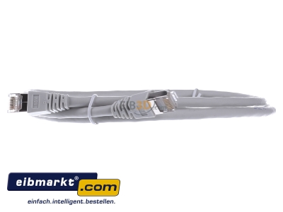 Frontansicht Telegrtner L00001A0090 Patchkabel S/FTP 6A gr 1,5m 1x180Grd 