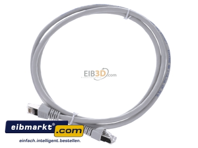 Ansicht oben vorne Telegrtner L00001A0090 Patchkabel S/FTP 6A gr 1,5m 1x180Grd 