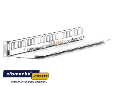 Ansicht rechts Telegrtner AMJ-Mod 24PP/ub gr 19Z.-Modultrger 1HE gr 24AMJ/UMJ Ports leer 