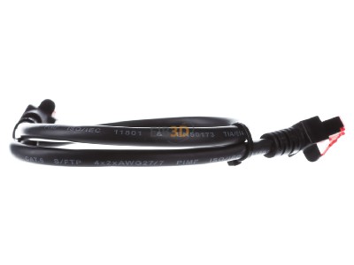 Ansicht hinten EFB-Elektronik EC6000 0,5m sw S/FTP Patchkabel Cat.6 2xRJ45 mit S/FTP 