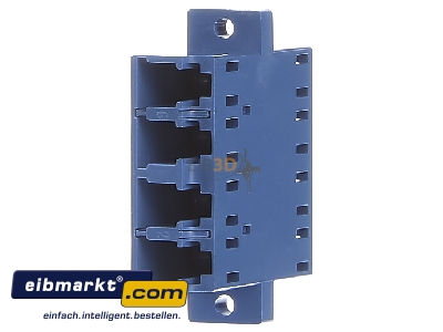 Ansicht links Telegrtner J08071A0019 LC Quad Kupplung SM/MM Keramikh. blau 