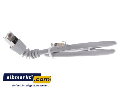 Ansicht rechts Telegrtner L00000A0189 Patchkabel S/FTP 6A gr 0,5m 1x90Grd 