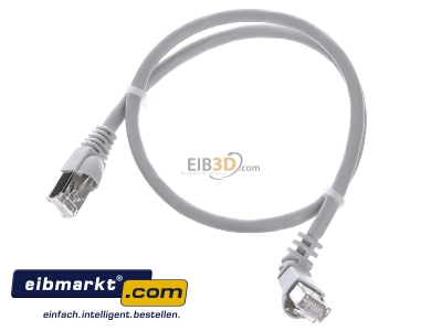 Ansicht oben vorne Telegrtner L00000A0189 Patchkabel S/FTP 6A gr 0,5m 1x90Grd 