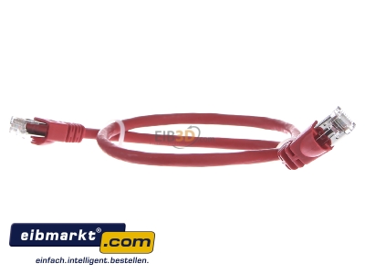 Frontansicht Telegrtner L00000A0195 Patchkabel S/FTP 6A rt 0,5m 1x90Grd 