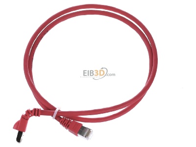 Ansicht oben vorne Telegrtner L00000A0196 Patchkabel S/FTP 6A rt 1,0m 1x90Grd 