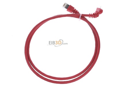 Ansicht oben hinten Telegrtner L00000A0196 Patchkabel S/FTP 6A rt 1,0m 1x90Grd 