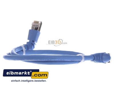 Ansicht hinten Telegrtner L00000A0197 Patchkabel S/FTP 6A bl 0,5m 1x90Grd 
